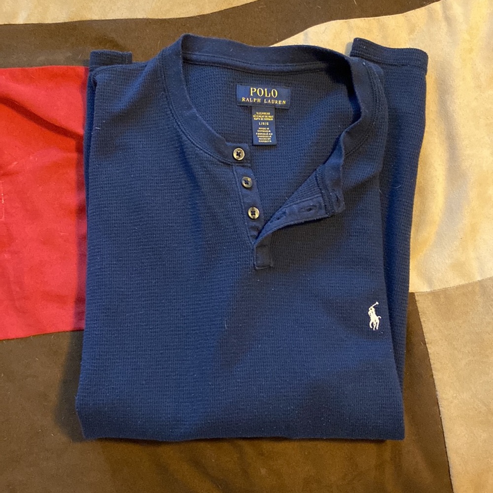 Ralph Lauren Polo size large men’s sleepwear long sleeve